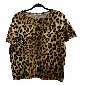 Zara leopard tee shirt